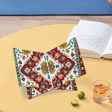 Load image into Gallery viewer, Wooden Mandala Book Display Stand Hands-Free Diamond Art Open Bookstand Portable
