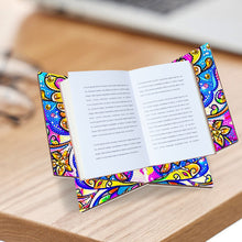 Load image into Gallery viewer, Wooden Mandala Book Display Stand Hands-Free Diamond Art Open Bookstand Portable
