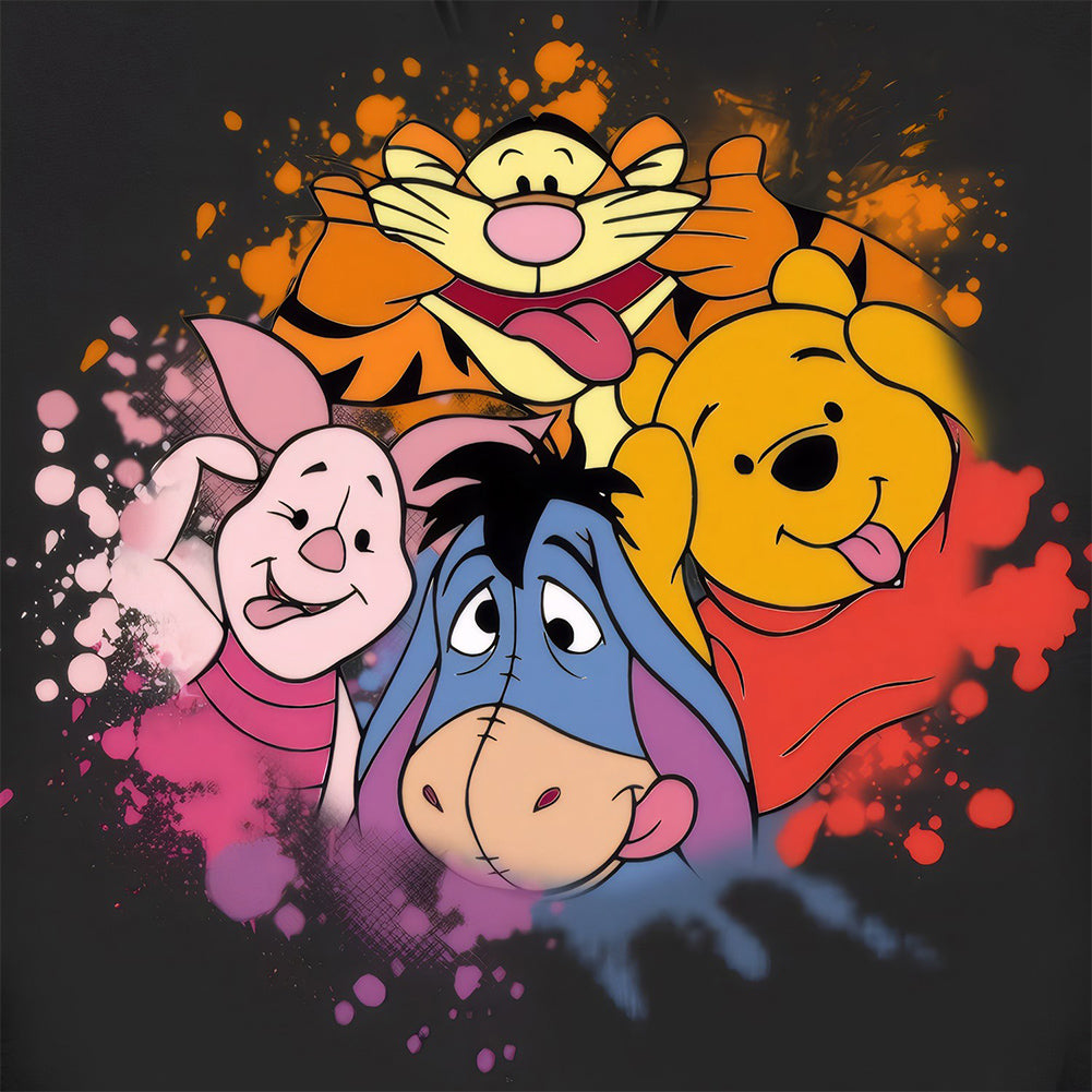 Diamond Painting - Full Round - Winnie the Pooh and Friends (40*40CM)