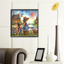Load image into Gallery viewer, Diamond Painting - Full Round - Children&#39;s Fireworks Independence Day (40*40CM)
