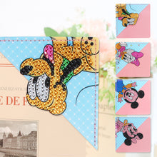 Load image into Gallery viewer, 6Pcs Mickey Mouse Diamond Painting Bookmark Corner Bookmark for Book Lovers
