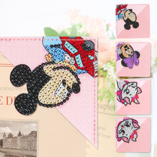Load image into Gallery viewer, 4Pcs Mickey Mouse Diamond Painting Bookmark Corner Bookmark for Book Lovers
