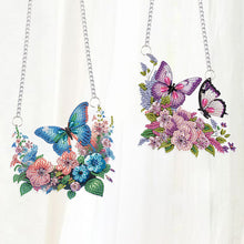 Load image into Gallery viewer, Butterfly Special Shape Diamond Painting Hanging Pendants for Wall Window Decor

