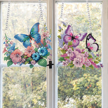 Load image into Gallery viewer, Butterfly Special Shape Diamond Painting Hanging Pendants for Wall Window Decor
