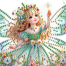 Load image into Gallery viewer, Flower Fairy Special Shape Diamond Painting Hanging Pendants for Wall Window
