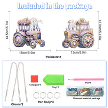 Load image into Gallery viewer, Trail Special Shape Diamond Painting Hanging Pendantsfor Wall Window Decor
