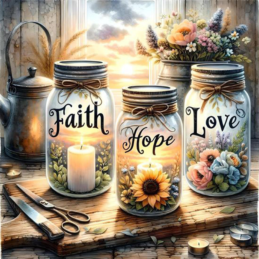 Diamond Painting - Full Round - Sunshine love and peace (40*40CM)