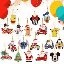 Load image into Gallery viewer, 18Pcs Special Shaped Christmas Cartoon Hanging Diamond Art Kits Bedroom Decor
