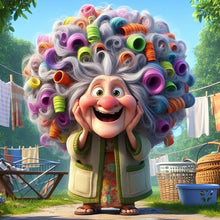Load image into Gallery viewer, Diamond Painting - Full Round - Funny Grandma (40*40CM)
