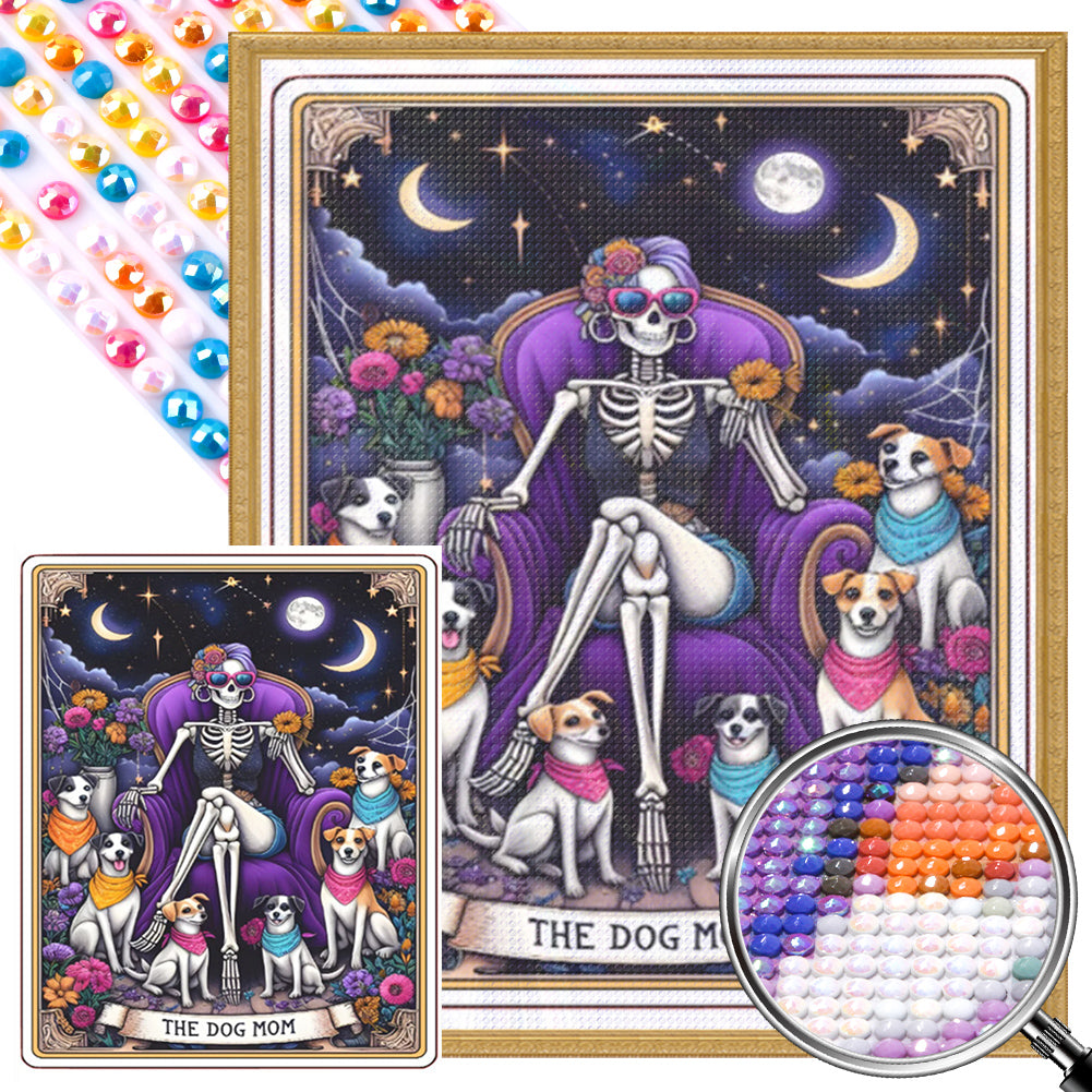 AB Diamond Painting - Full Round - Dog mother (40*50CM)
