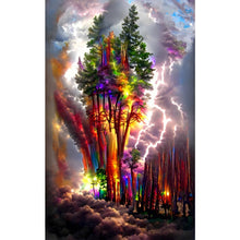 Load image into Gallery viewer, AB Diamond Painting - Full Round - Colorful Forest Scenery (50*80CM)
