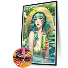 Load image into Gallery viewer, AB Diamond Painting - Full Round - Soda Girl in the Pool (40*60CM)
