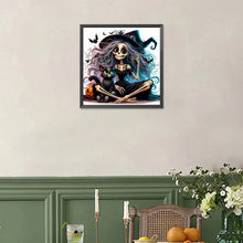 Load image into Gallery viewer, Diamond Painting - Full Square - Halloween Skeleton Witch (30*30CM)
