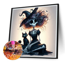 Load image into Gallery viewer, Diamond Painting - Full Square - Halloween Skeleton Witch (30*30CM)
