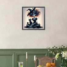 Load image into Gallery viewer, Diamond Painting - Full Square - Halloween Skeleton Witch (30*30CM)
