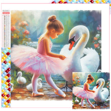 Load image into Gallery viewer, Diamond Painting - Full Square - Little Swan (30*30CM)
