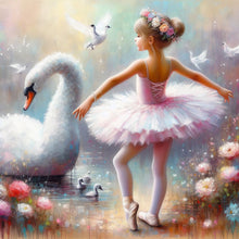 Load image into Gallery viewer, Diamond Painting - Full Square - Little Swan (30*30CM)
