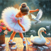 Load image into Gallery viewer, Diamond Painting - Full Square - Little Swan (30*30CM)
