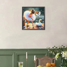 Load image into Gallery viewer, Diamond Painting - Full Square - Little Swan (30*30CM)
