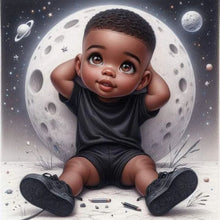 Load image into Gallery viewer, Diamond Painting - Full Round - Moon Boy (30*30CM)
