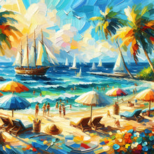 Load image into Gallery viewer, Diamond Painting - Full Round - Beach by the Sea (30*30CM)
