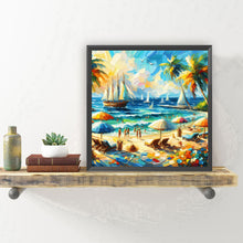 Load image into Gallery viewer, Diamond Painting - Full Round - Beach by the Sea (30*30CM)
