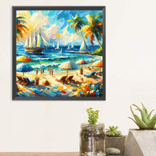 Load image into Gallery viewer, Diamond Painting - Full Round - Beach by the Sea (30*30CM)
