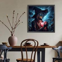 Load image into Gallery viewer, Diamond Painting - Full Round - Scarecrow Holding a Heart (40*40CM)
