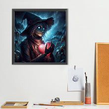 Load image into Gallery viewer, Diamond Painting - Full Round - Scarecrow Holding a Heart (40*40CM)
