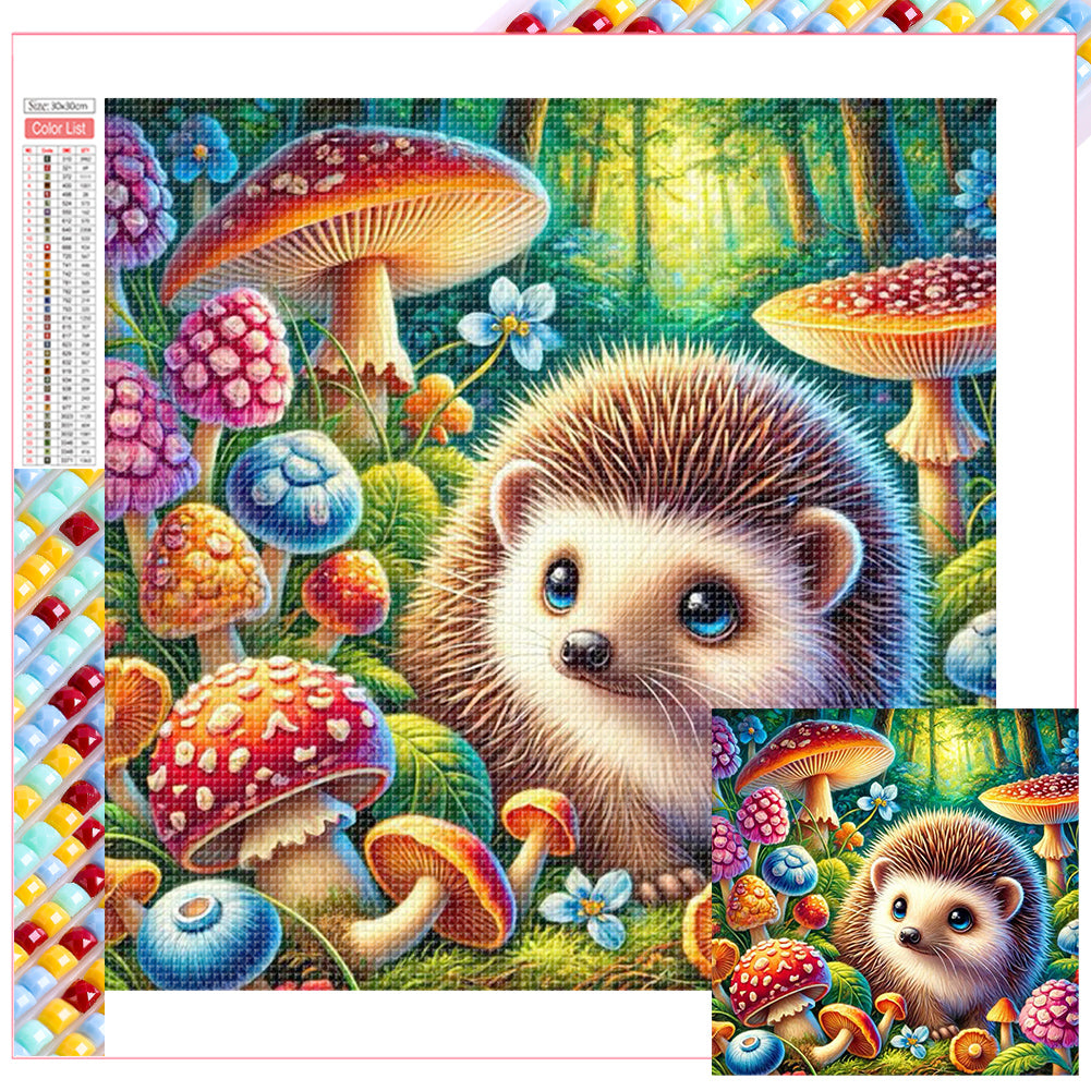 Diamond Painting - Full Square - Hedgehog (40*40CM)