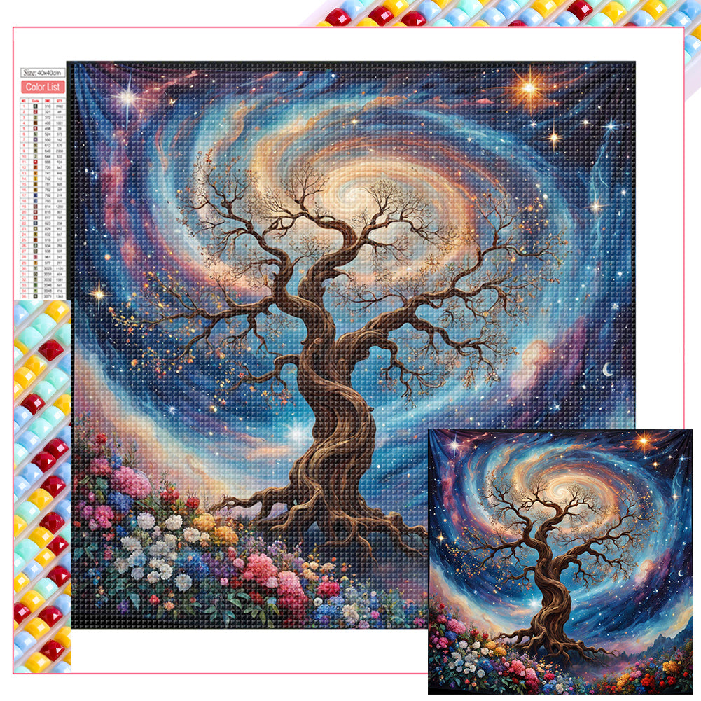 Diamond Painting - Full Square - Tree (40*40CM)