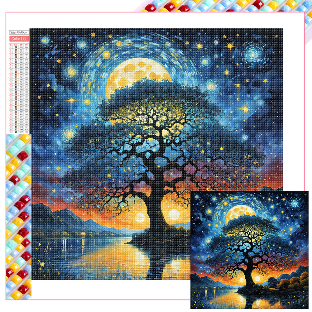 Diamond Painting - Full Square - Tree (40*40CM)