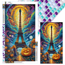 Load image into Gallery viewer, Diamond Painting - Full Round - Horror Halloween Under the Paris Tower (40*70CM)
