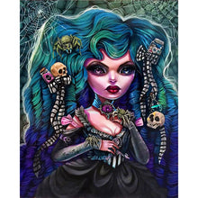 Load image into Gallery viewer, Diamond Painting - Full Round - Big Eyes Horror Spider Girl (40*50CM)
