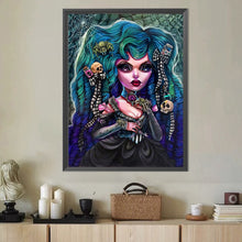 Load image into Gallery viewer, Diamond Painting - Full Round - Big Eyes Horror Spider Girl (40*50CM)
