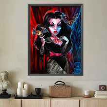 Load image into Gallery viewer, Diamond Painting - Full Round - Big Eyes Horror Girl and Bat (40*50CM)
