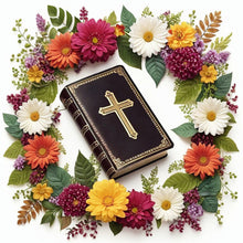 Load image into Gallery viewer, Diamond Painting - Full Round - Holy book wreath (30*30CM)
