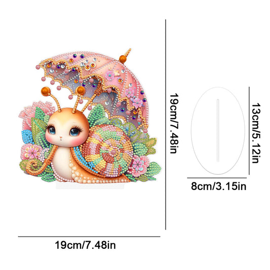 Snail Acrylic Special Shape Diamond Painting Desktop Decorations for home Decor