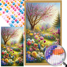 Load image into Gallery viewer, AB Diamond Painting - Full Round - Beautiful scenery in the woods (40*70CM)
