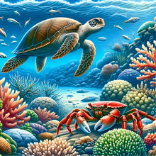 Load image into Gallery viewer, Diamond Painting - Full Round - Turtle (40*40CM)
