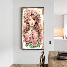 Load image into Gallery viewer, Diamond Painting - Partial Special Shaped - Elegant woman (40*70CM)
