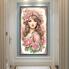 Load image into Gallery viewer, Diamond Painting - Partial Special Shaped - Elegant woman (40*70CM)
