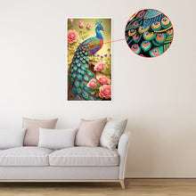 Load image into Gallery viewer, Diamond Painting - Partial Special Shaped - Elegant peacock (40*70CM)
