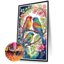 Load image into Gallery viewer, Diamond Painting - Partial Special Shaped - Bird on the branch (40*70CM)
