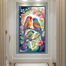 Load image into Gallery viewer, Diamond Painting - Partial Special Shaped - Bird on the branch (40*70CM)
