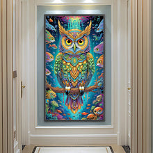 Load image into Gallery viewer, Diamond Painting - Partial Special Shaped - Owl (40*70CM)
