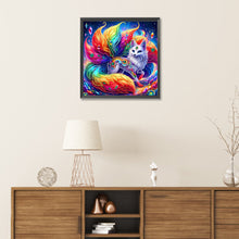 Load image into Gallery viewer, Diamond Painting - Partial Special Shaped - Colorful fox (30*30CM)
