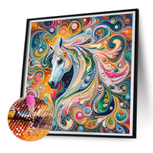 Load image into Gallery viewer, Diamond Painting - Partial Special Shaped - Colorful horse (30*30CM)
