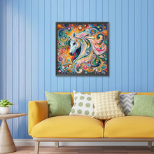 Load image into Gallery viewer, Diamond Painting - Partial Special Shaped - Colorful horse (30*30CM)
