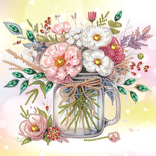 Load image into Gallery viewer, Diamond Painting - Partial Special Shaped - Vase bouquet (30*30CM)
